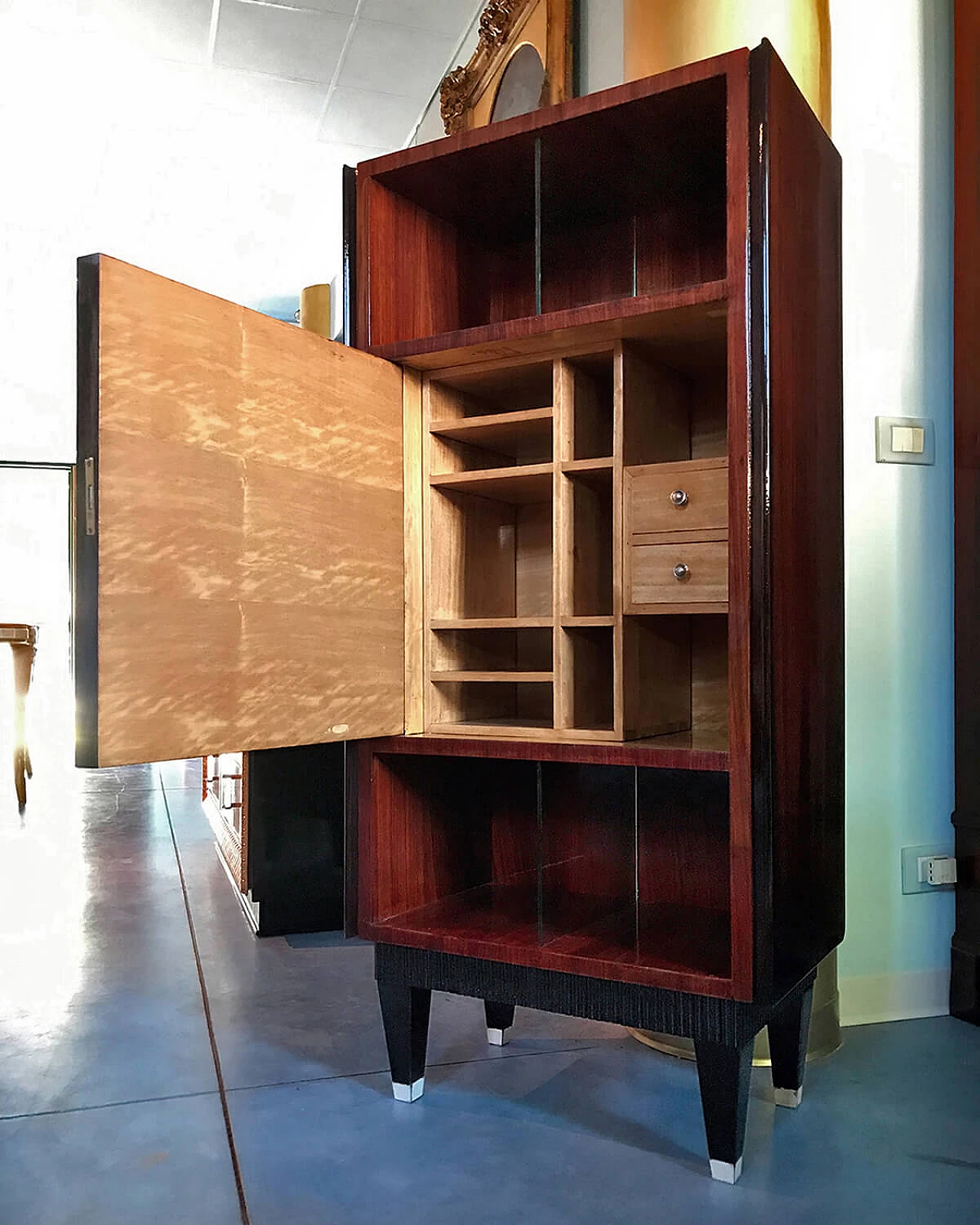 Italian sideboard with secretaire attributed to Paolo Buffa, 1950s 1401344