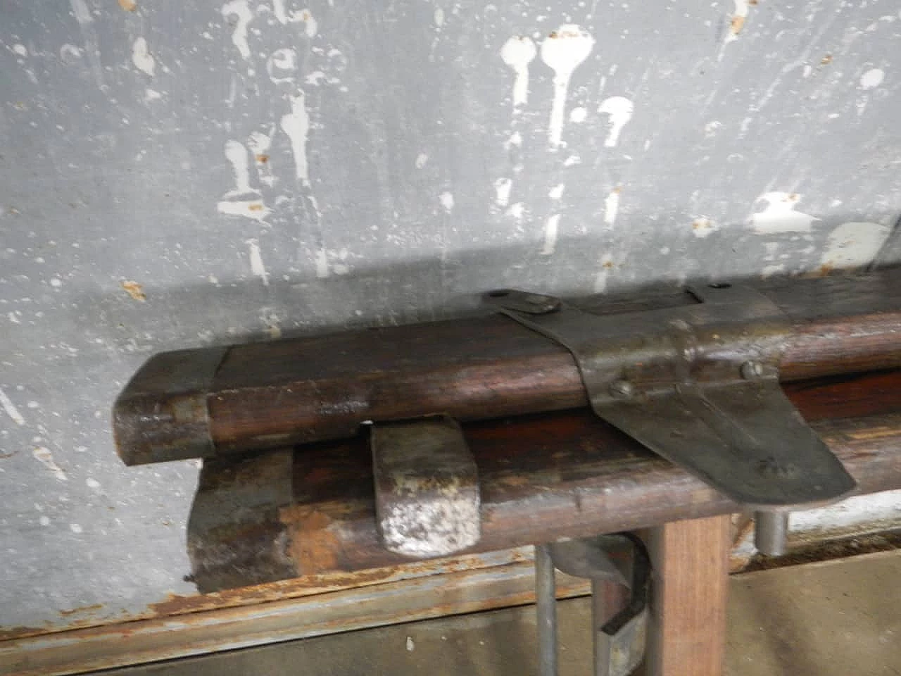 Extendable wooden and iron staircase, 1960s 1402690