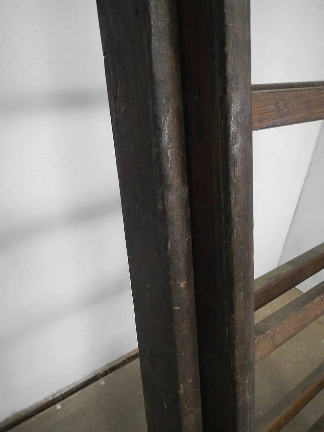 Scala in legno e ferro allungabile, anni '60 1402691