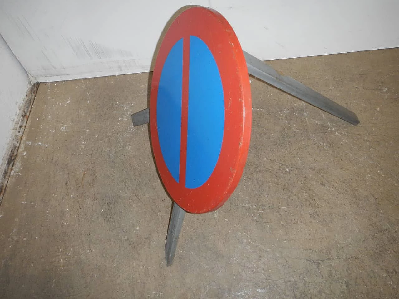 No parking sign with easel, 1960s 1402871