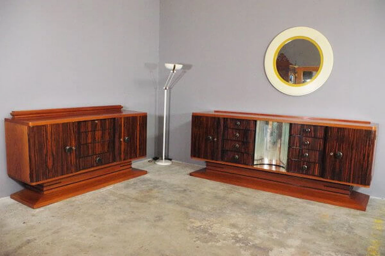 Pair of ebony sideboards, 1940s 1402937