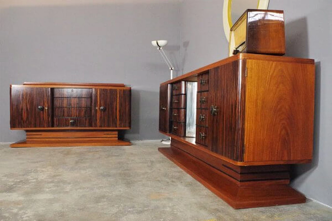 Pair of ebony sideboards, 1940s 1402938