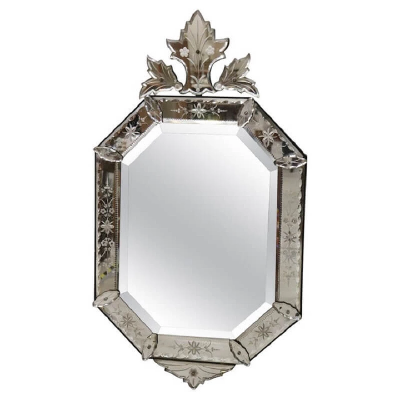 Murano mirror with engraved frame, 20th century 1402984