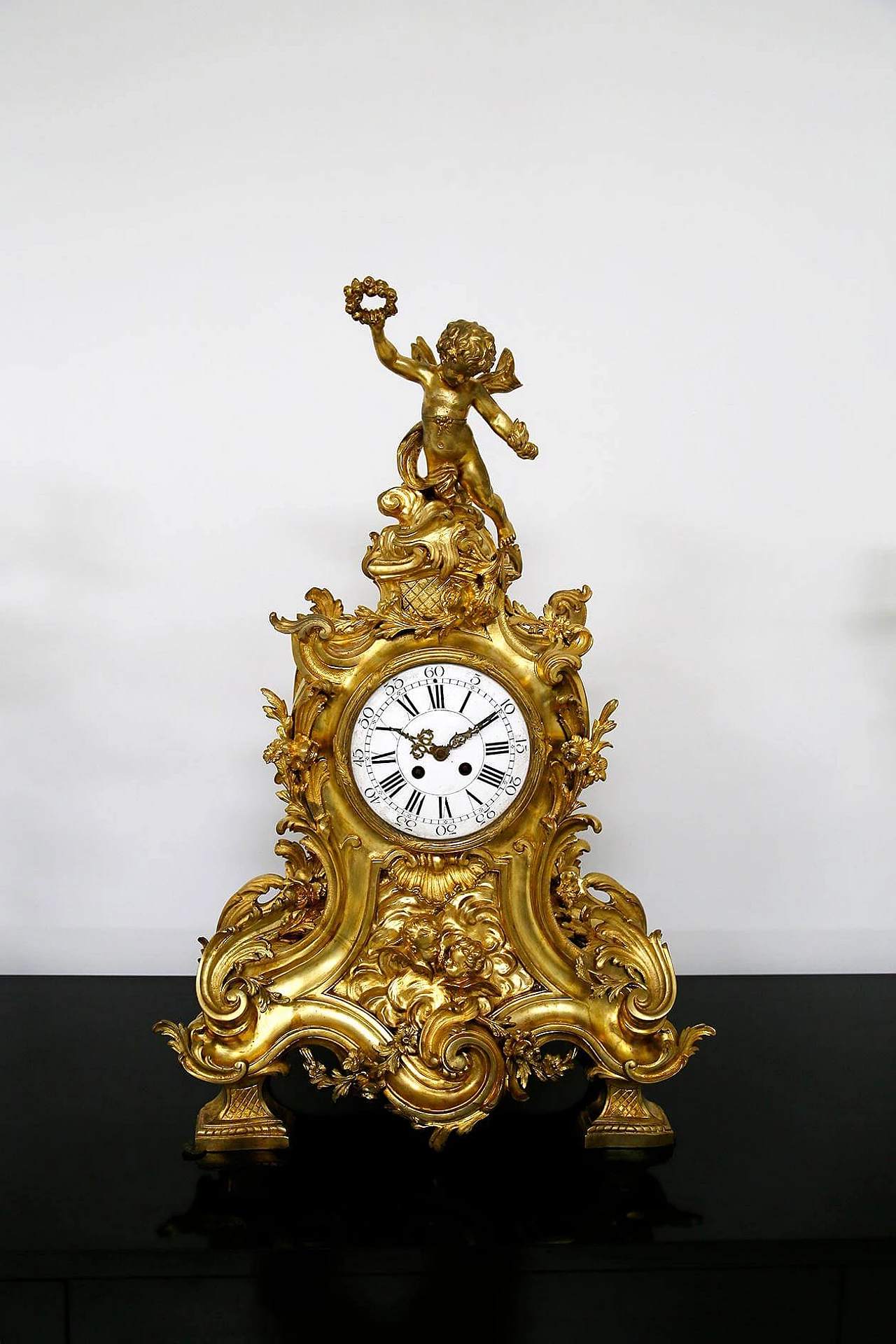 Samuel Marti three-piece clock attributed to Alfred Emmanuel Louis Beurdeley, 19th century 1403040