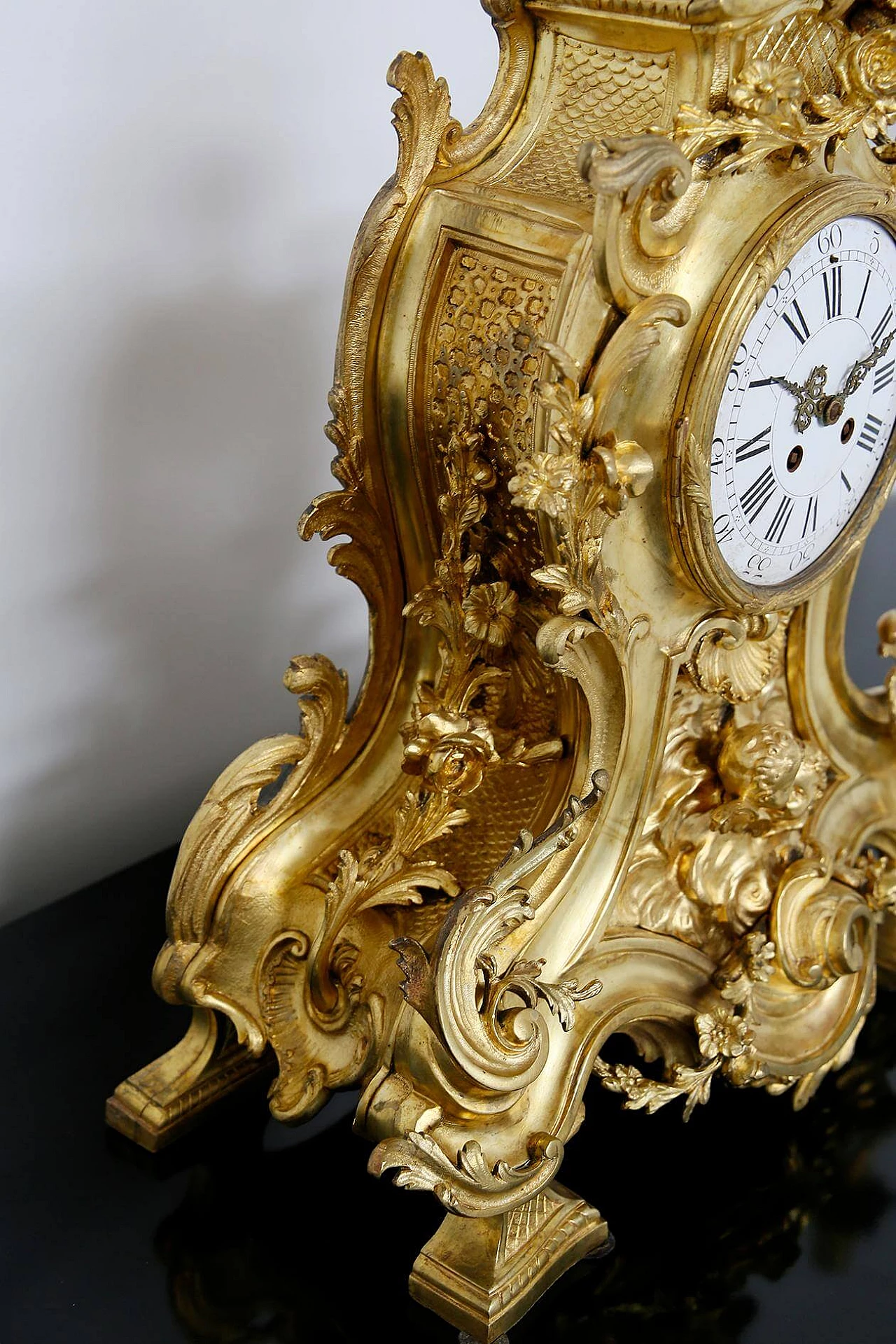 Samuel Marti three-piece clock attributed to Alfred Emmanuel Louis Beurdeley, 19th century 1403047