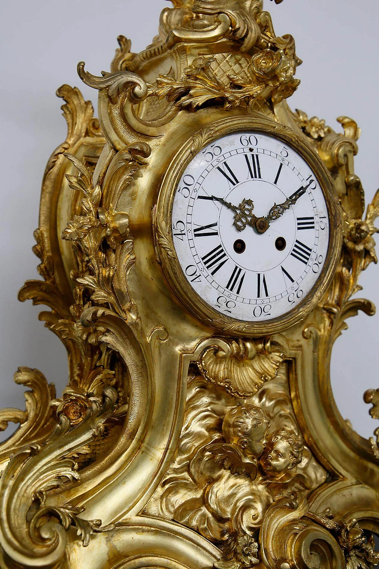 Samuel Marti three-piece clock attributed to Alfred Emmanuel Louis Beurdeley, 19th century 1403051