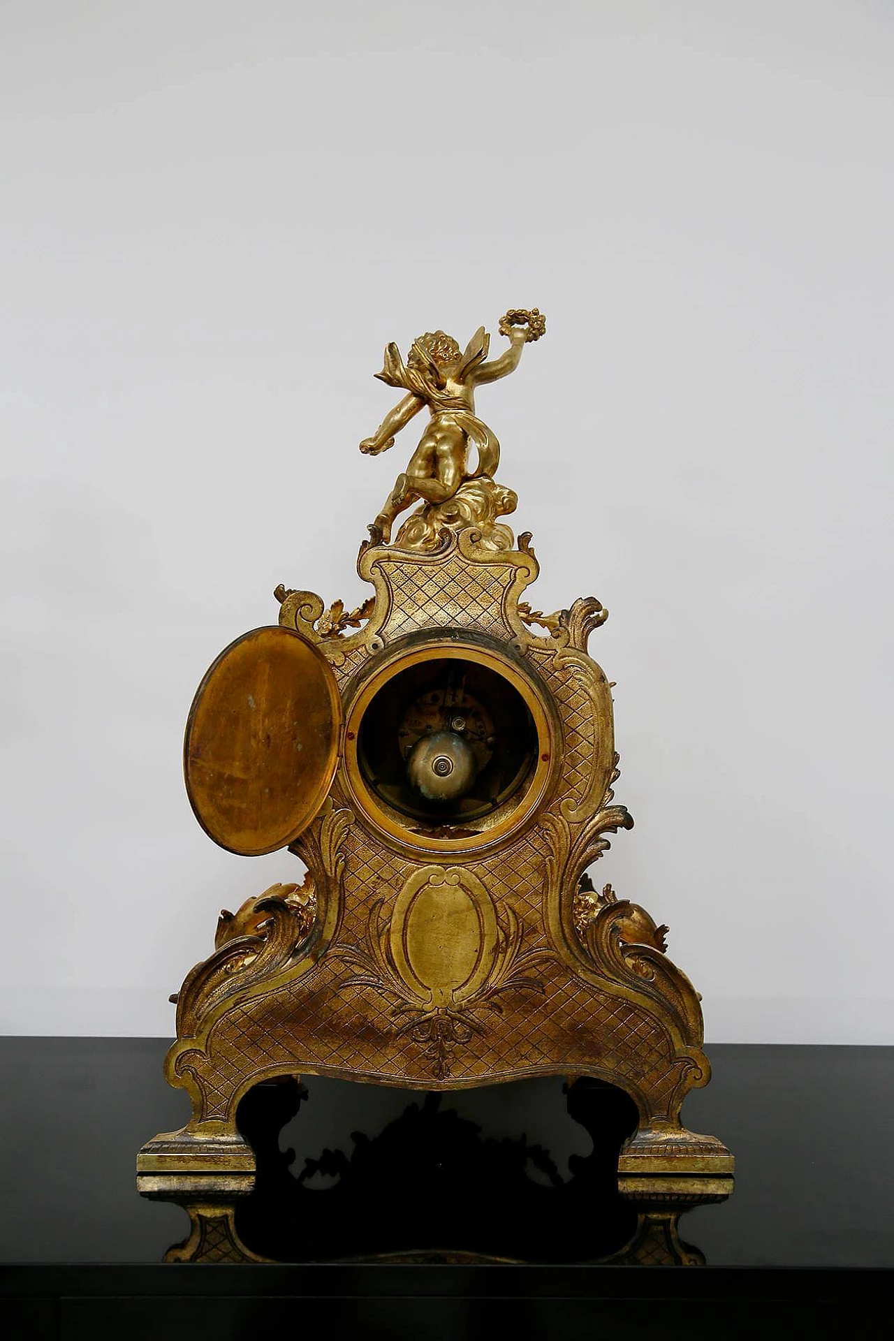 Samuel Marti three-piece clock attributed to Alfred Emmanuel Louis Beurdeley, 19th century 1403054