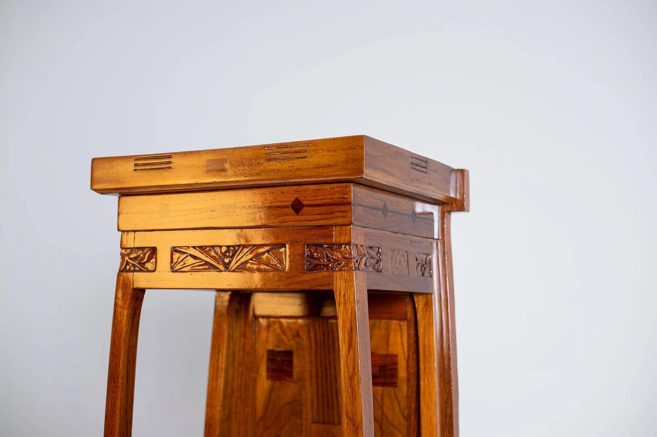 Decorazione Legno Intagliato Stile Retrò - Rosetta Per Mobili, Porte, Pareti 15x15cm