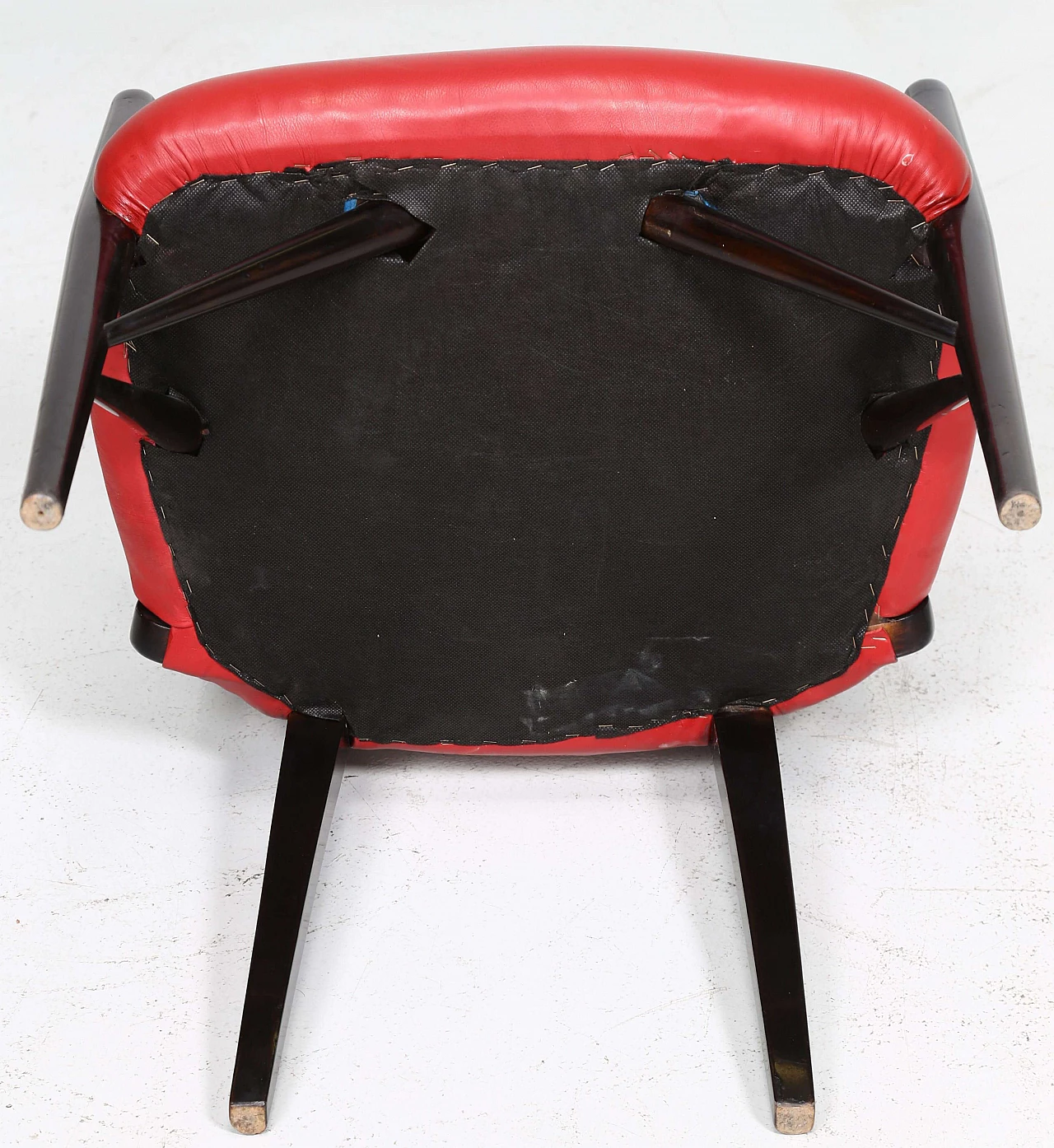 4 Chairs by Paul Laszlo in black lacquered wood, 1950s 1403956