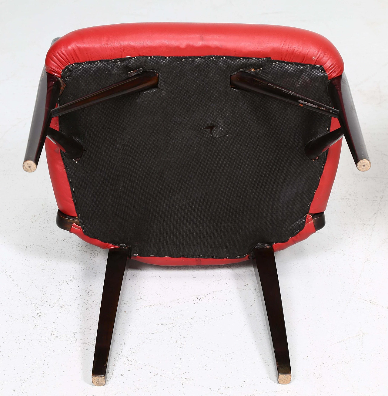 4 Chairs by Paul Laszlo in black lacquered wood, 1950s 1403963