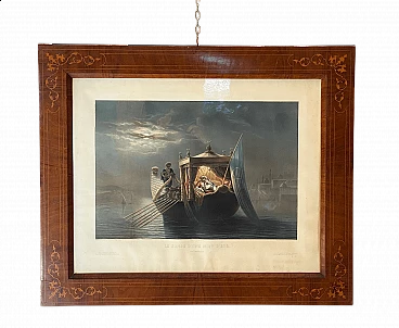 4 Watercolor lithographs by Max Beeger, first half of the 19th century