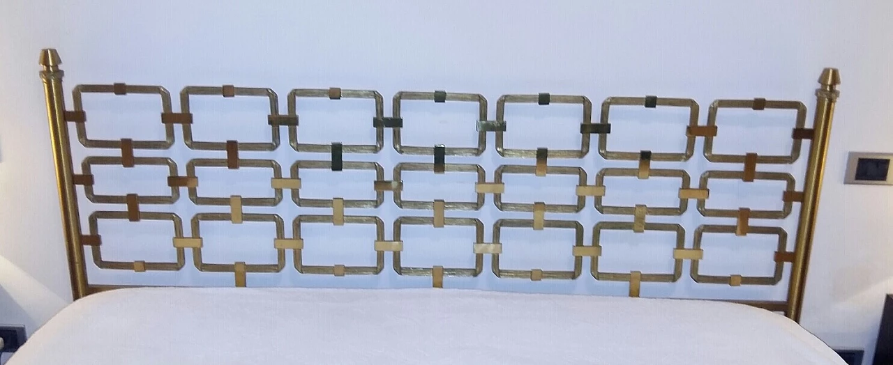 Brass bed by Luciano Frigerio, Regine series, 1970s 1404649