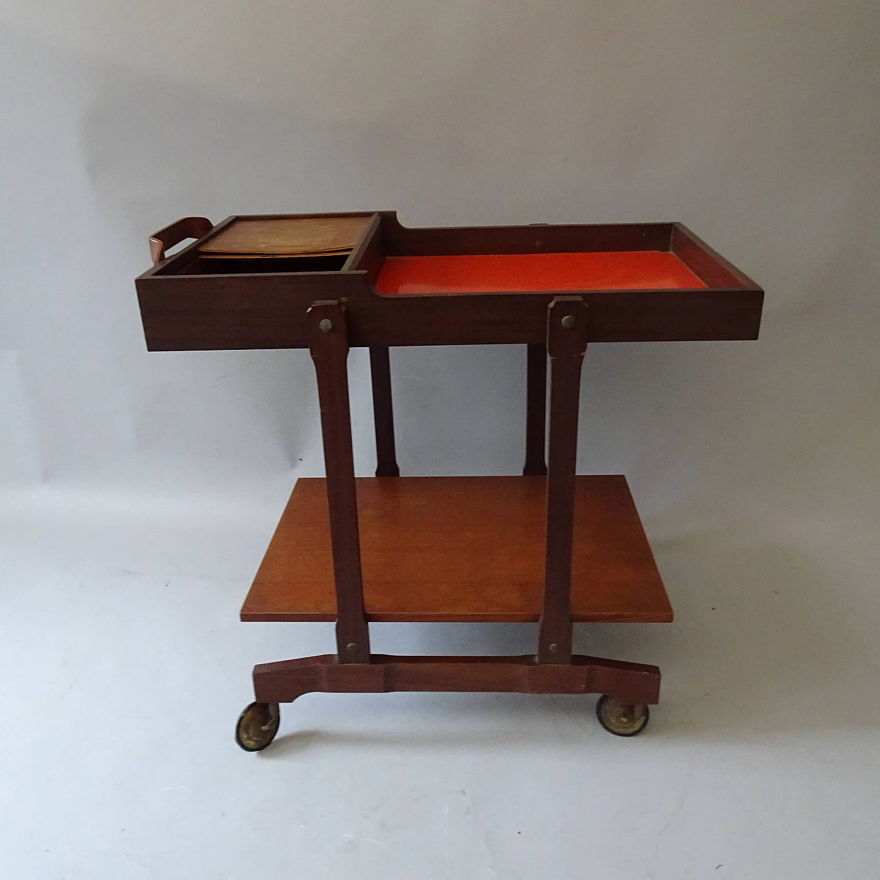 Mahogany service trolley, 1960s 1404972