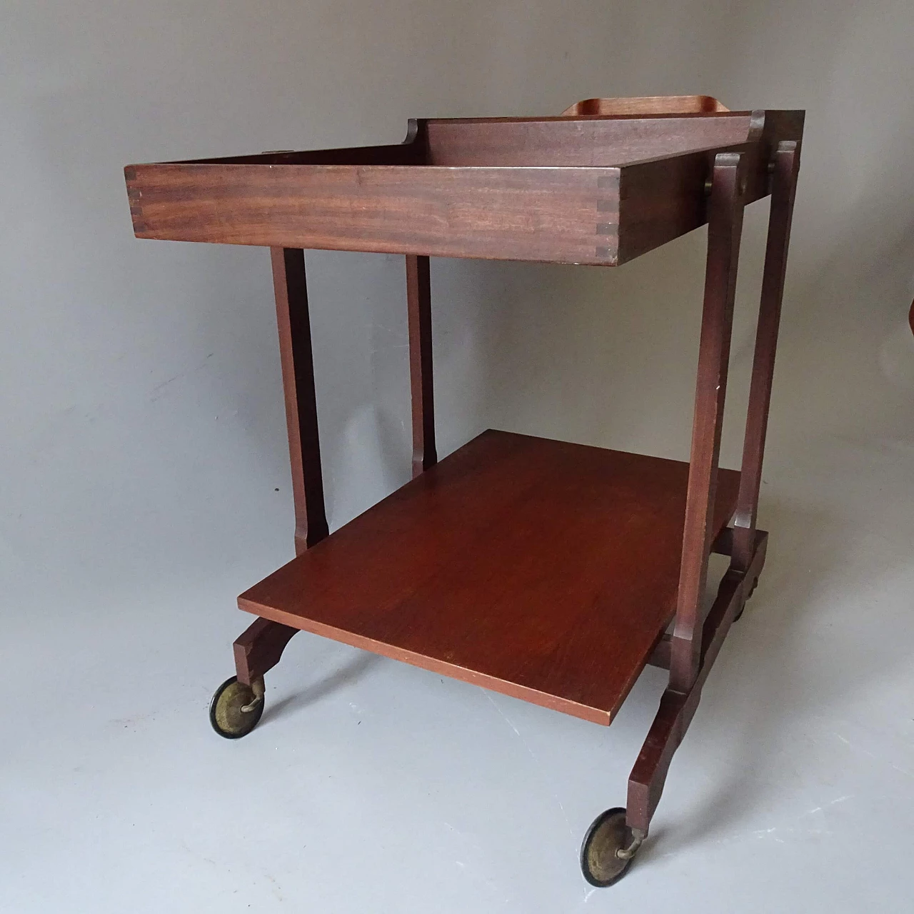 Mahogany service trolley, 1960s 1404974