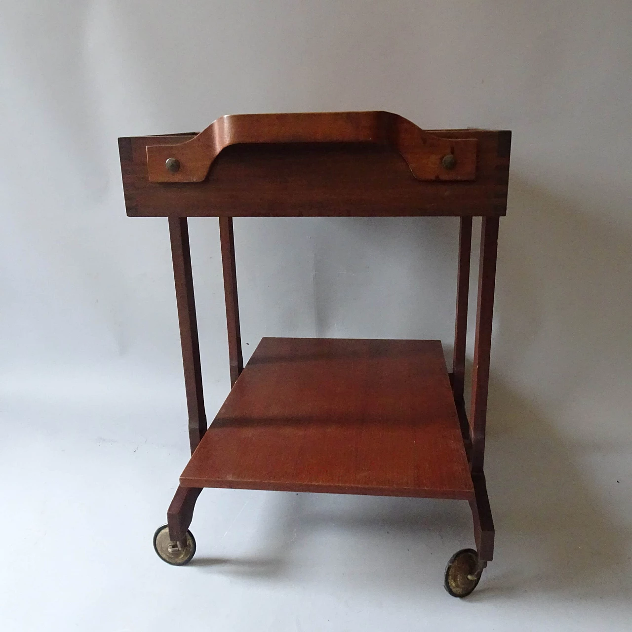 Mahogany service trolley, 1960s 1404975