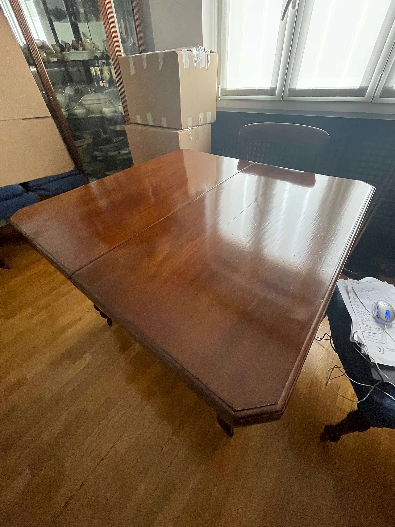 Extending table with castors, 1980s 1404988