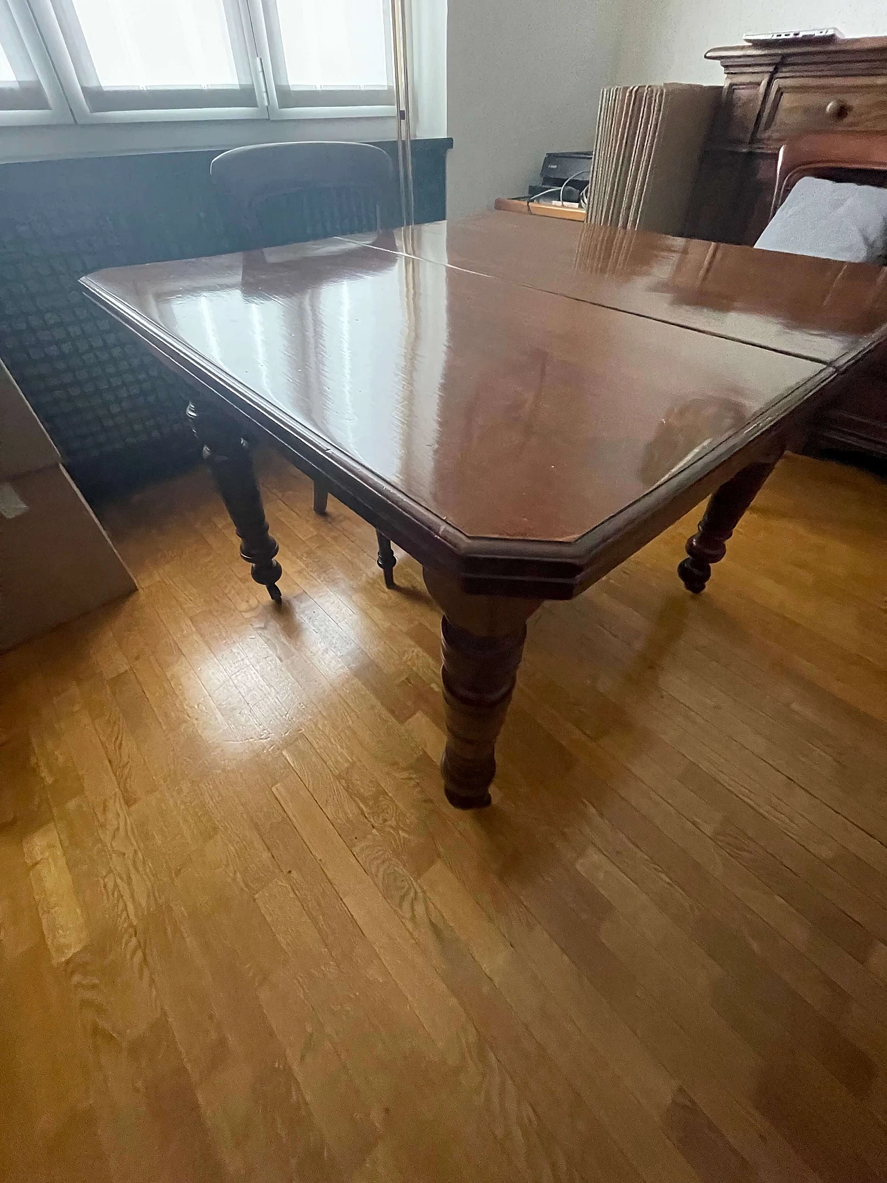 Extending table with castors, 1980s 1404990