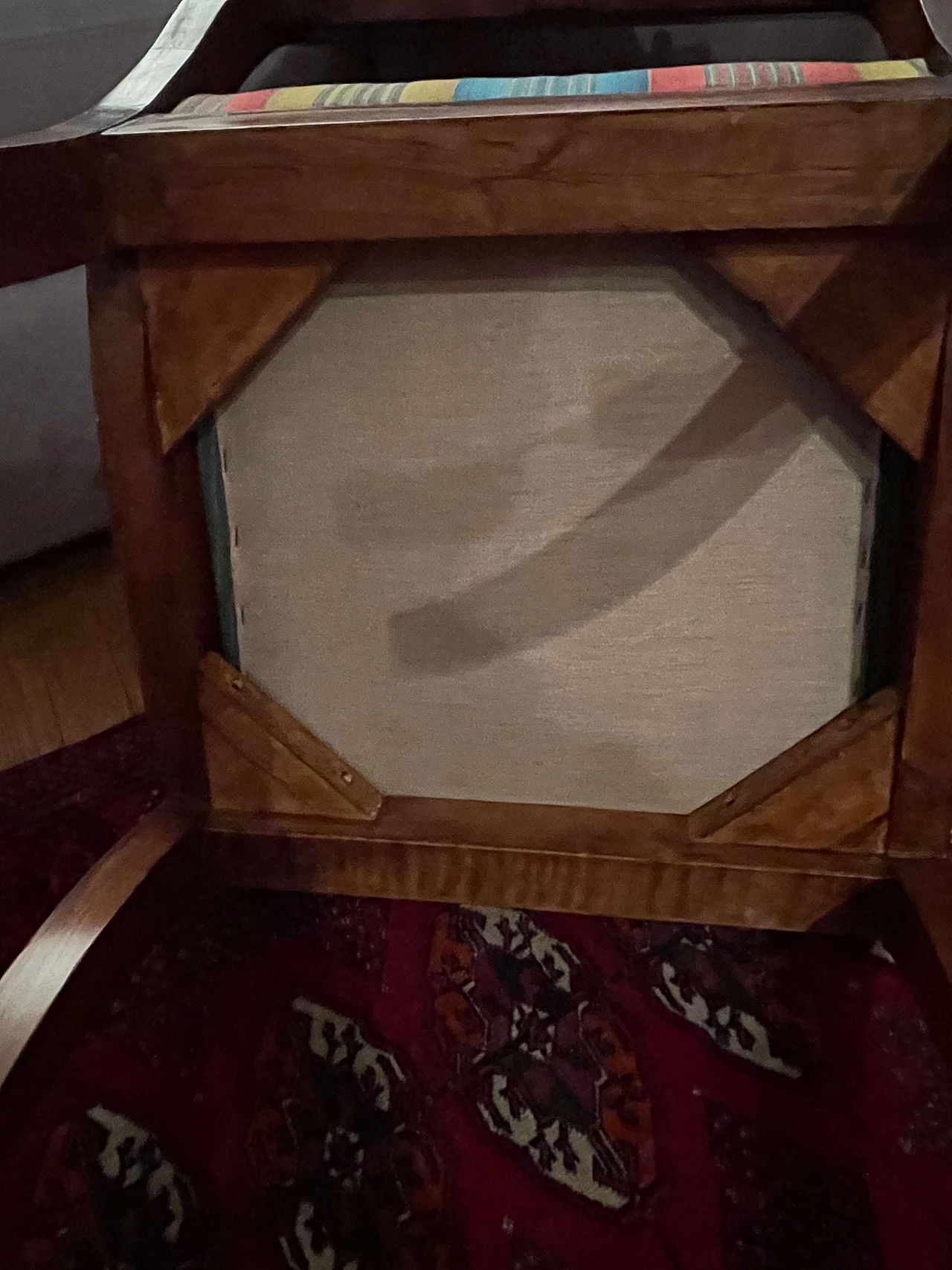 Chair with striped seat upholstery, 1960s 1404999