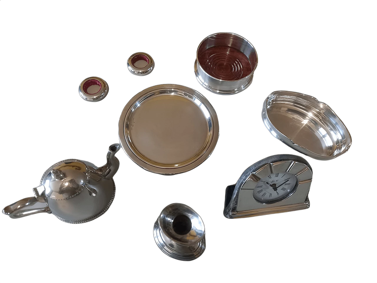 Oggettistica in argento sheffield, anni '80 1405177
