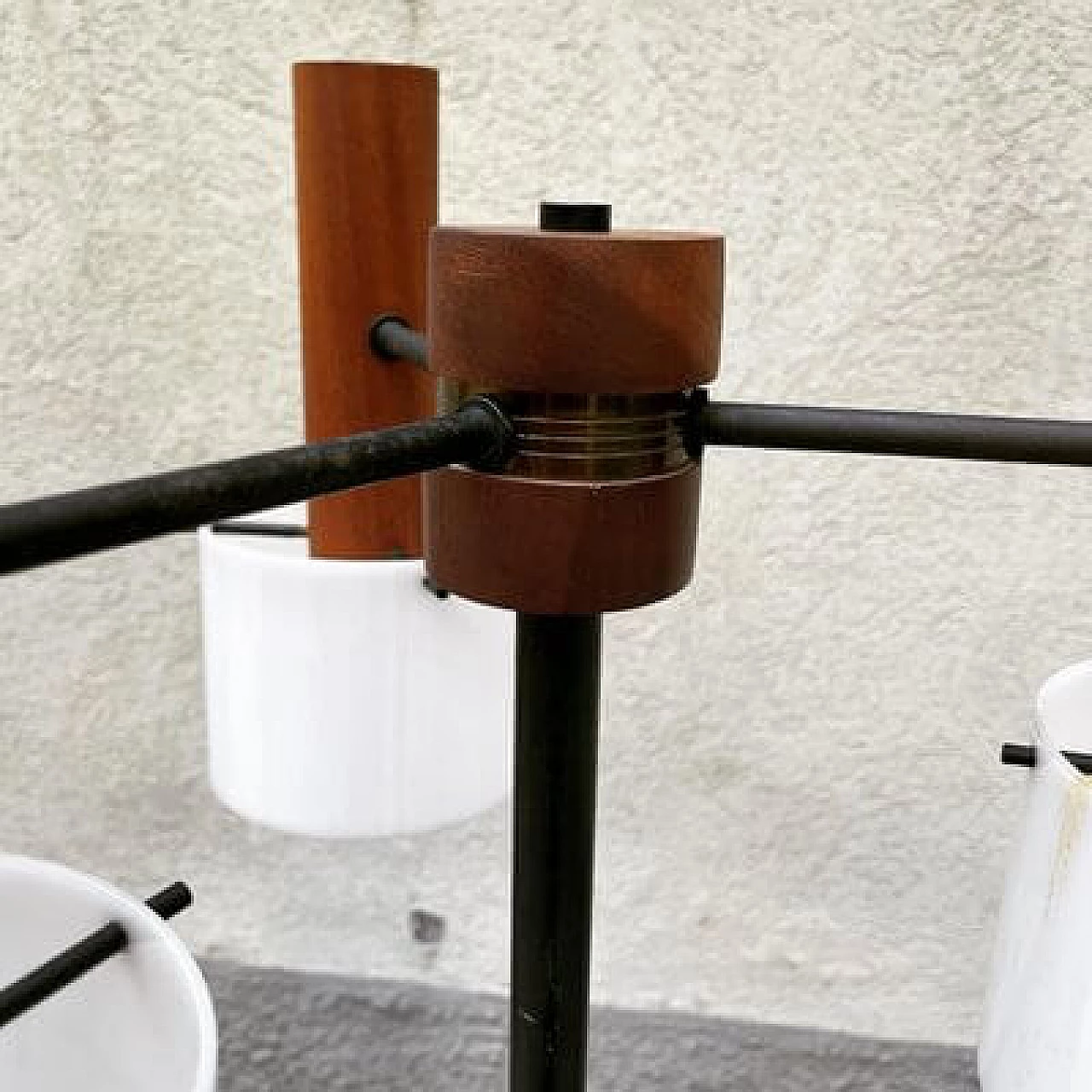 3-Light floor lamp with marble base, 1950s 1405347