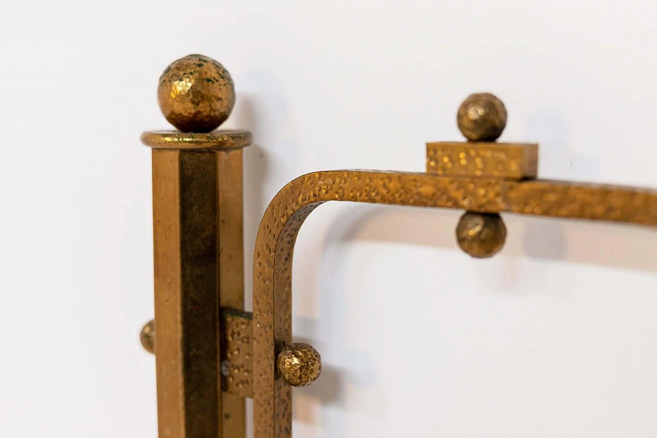 Sculptural brass double bed by Luciano Frigerio, 1960s 1405367