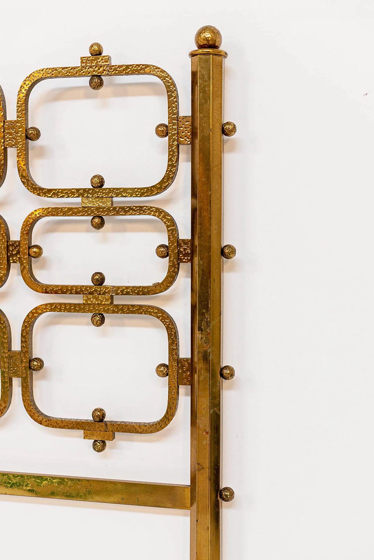 Sculptural brass double bed by Luciano Frigerio, 1960s 1405369