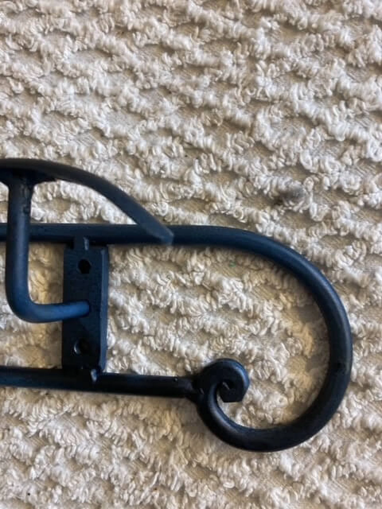 Attaccapanni da parete in ferro battuto di Rino Baglini, anni '70 1405445