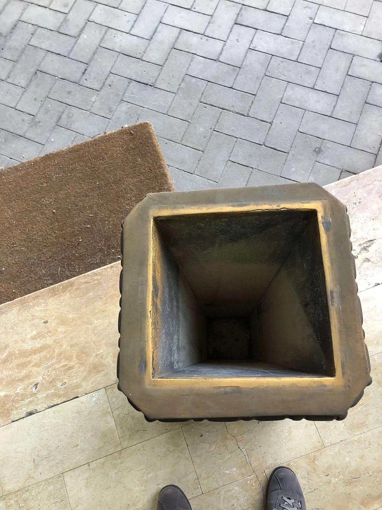 Baroque style gilded umbrella stand, 20th century 1405547