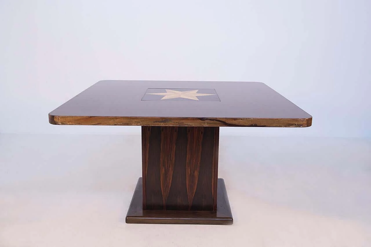 Tavolo in legni pregiati attribuito a Franco Albini, anni '50 1405985
