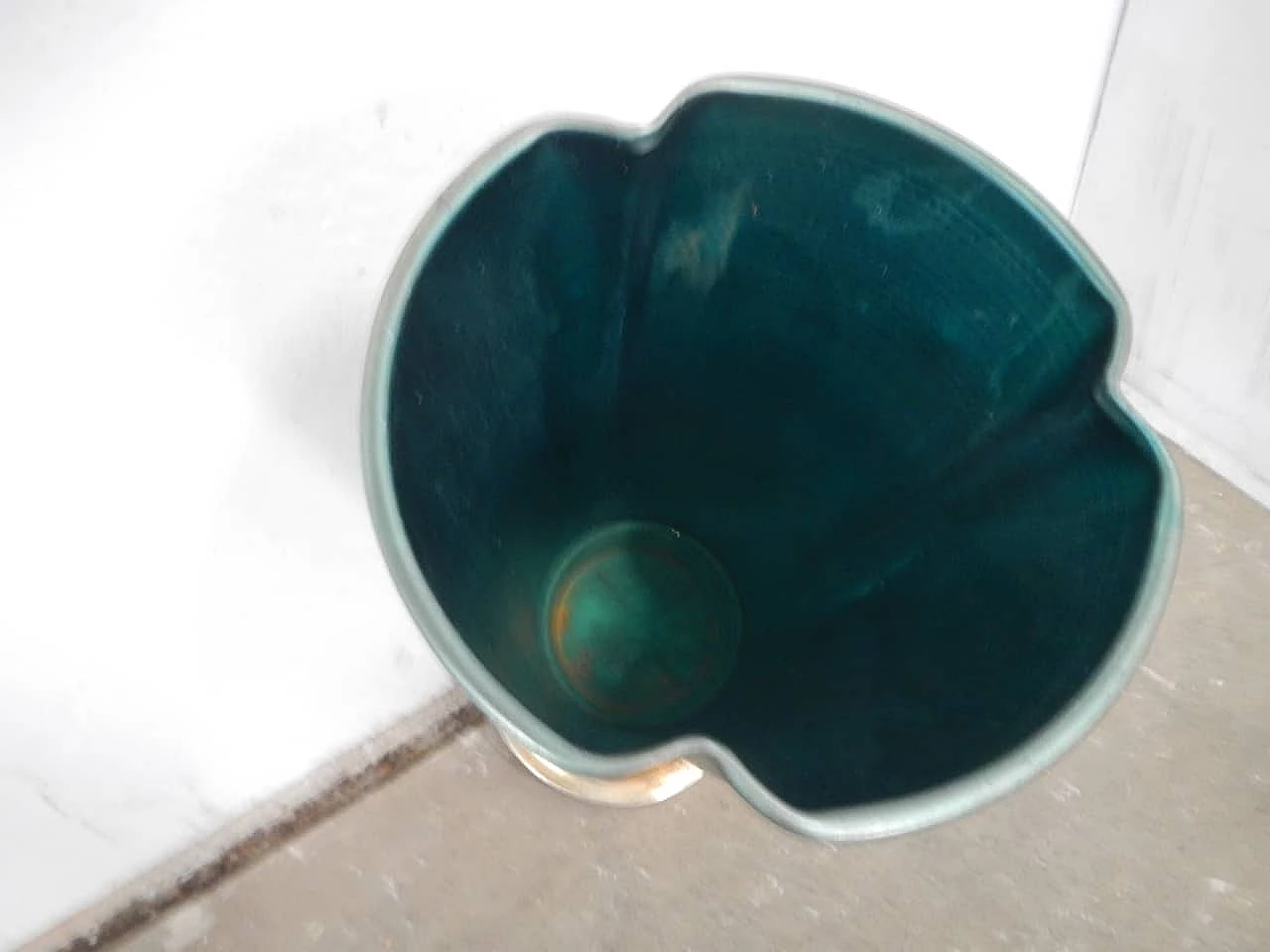 Portaombrelli in alluminio verde, anni '70 1406104