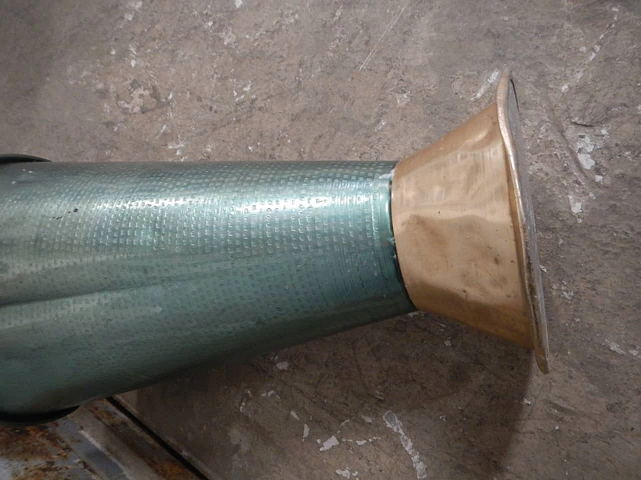 Portaombrelli in alluminio verde, anni '70 1406107