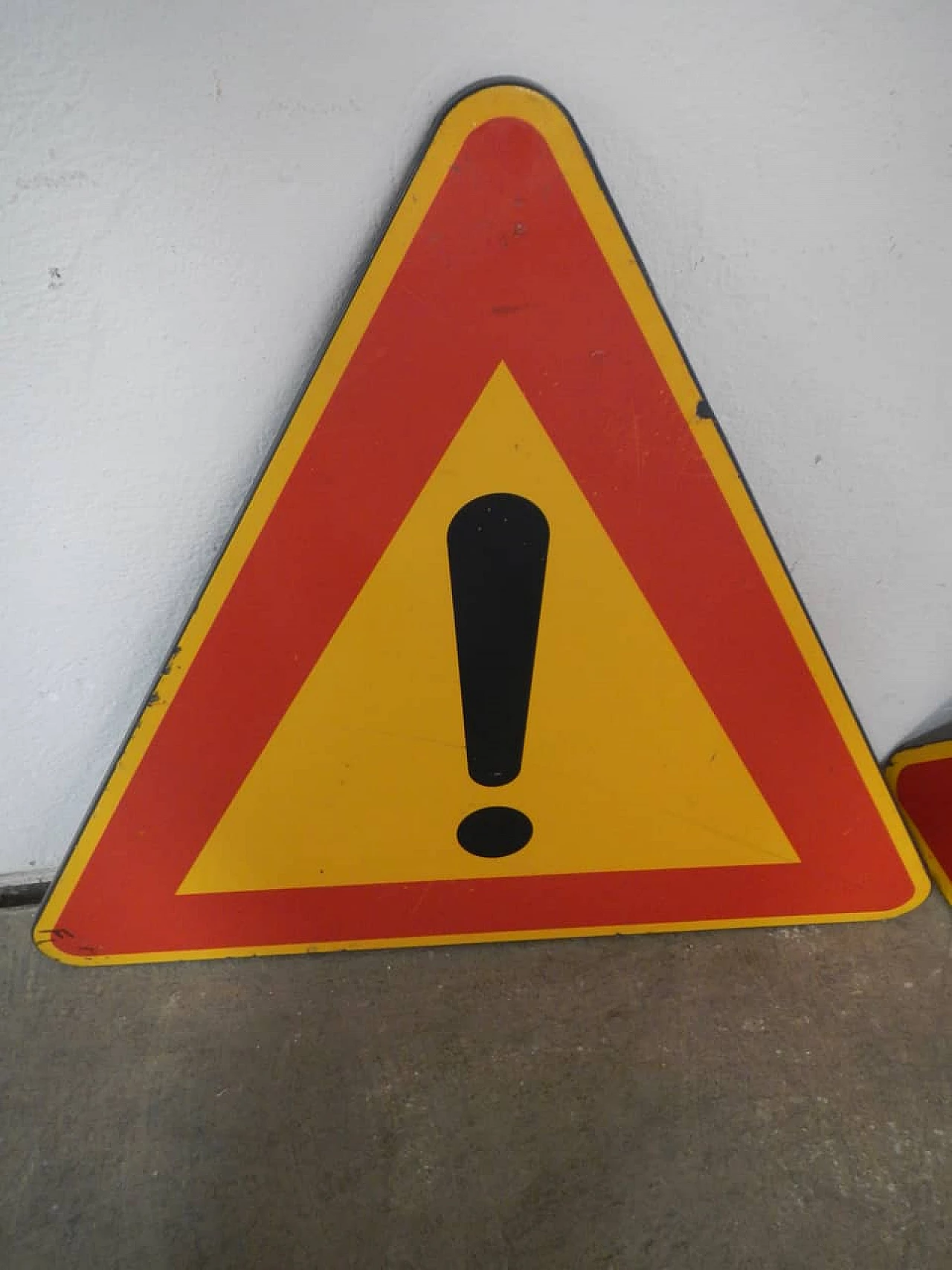 Segnale stradale di pericolo, anni '80 1406120