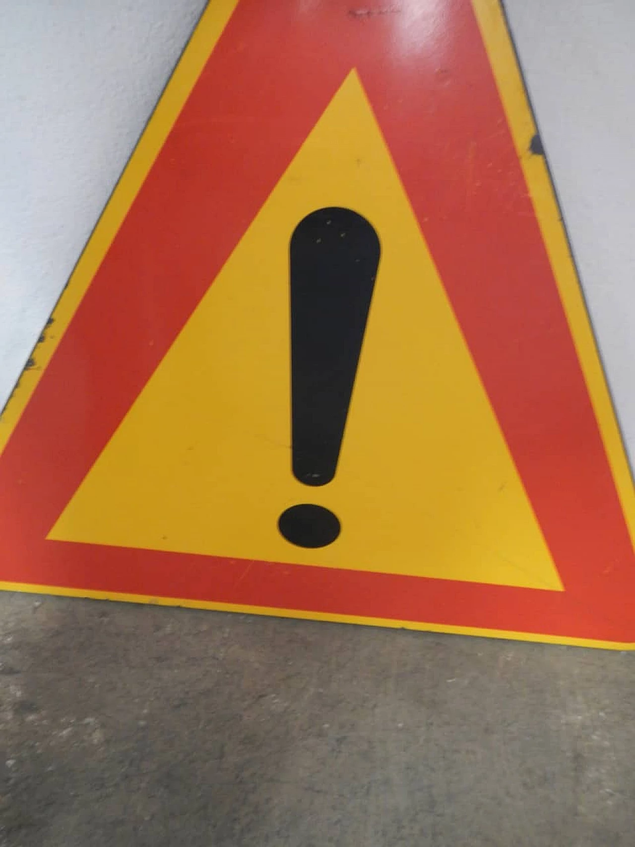 Segnale stradale di pericolo, anni '80 1406121