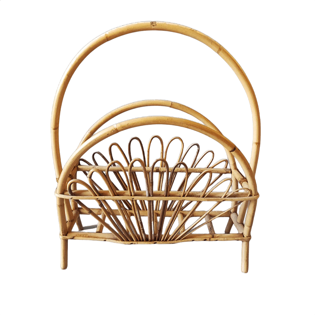 Magazine rack in bamboo by Franco Albini, 1960s 1406172