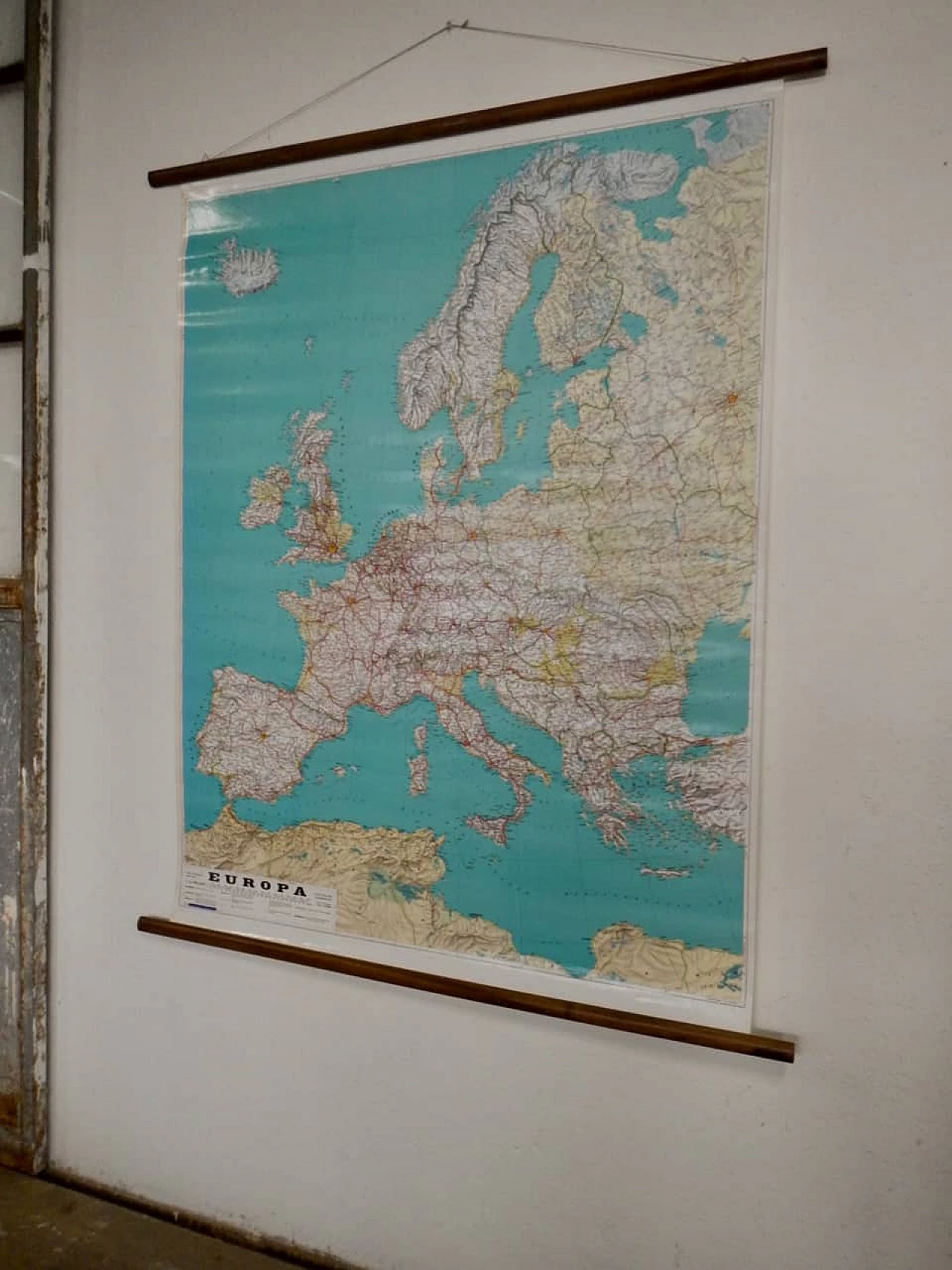 Carta geografica stradale d'Europa, anni '80 1406197