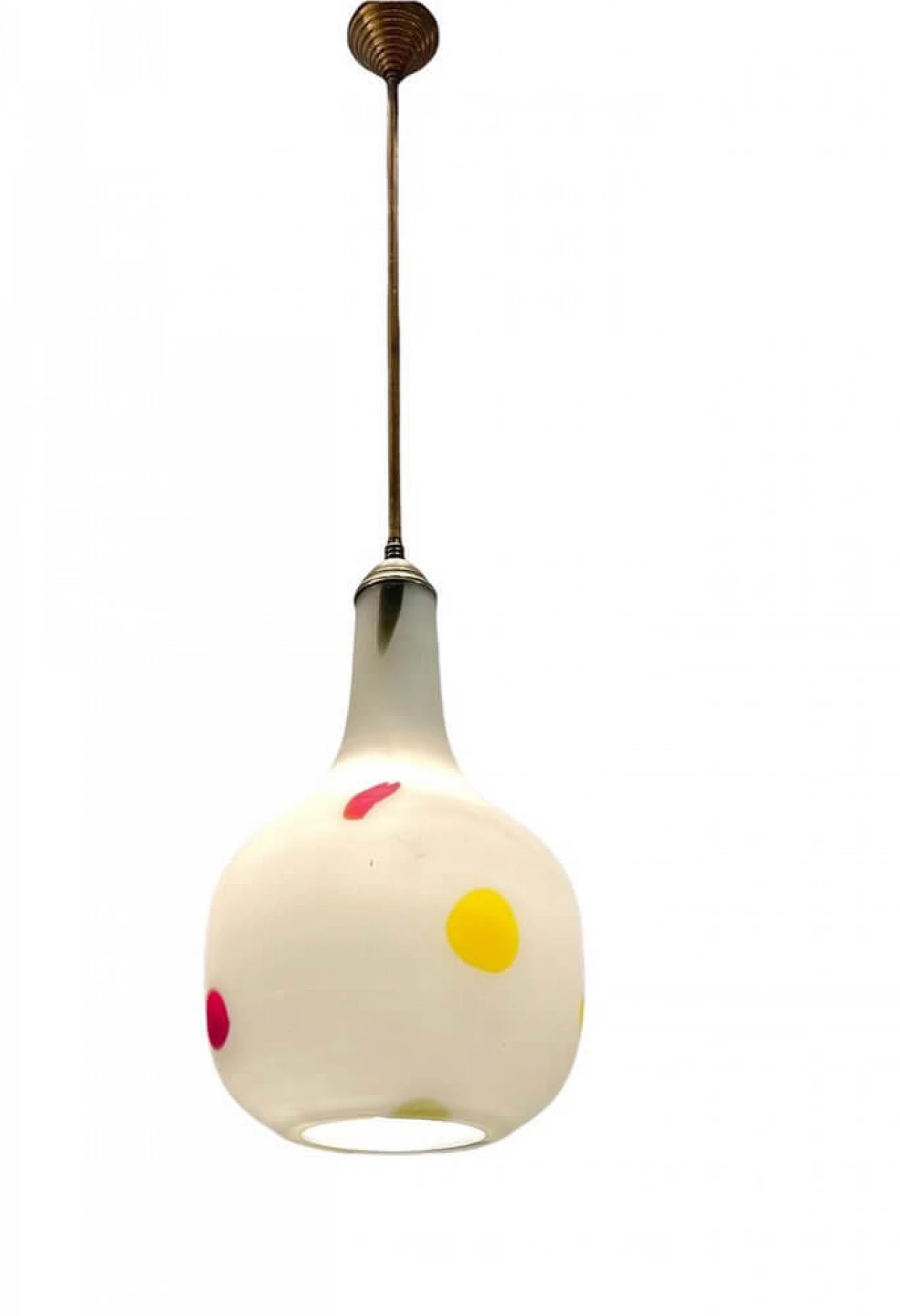 Lampadario in vetro di Murano di De Majo, anni '70 1406390