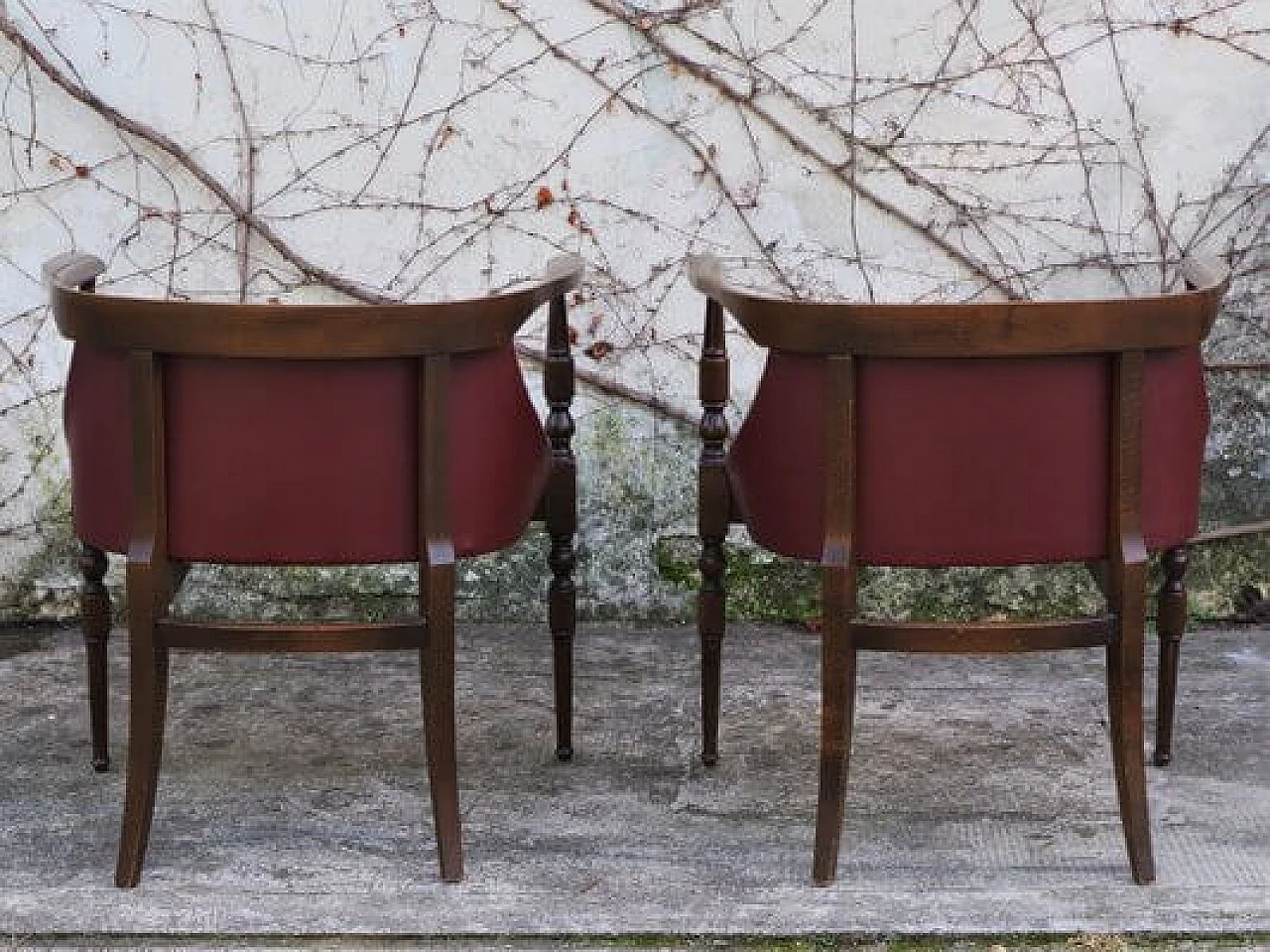 Pair of wooden desk chairs, 1950s 1406413