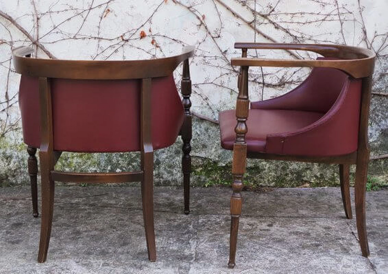Pair of wooden desk chairs, 1950s 1406417