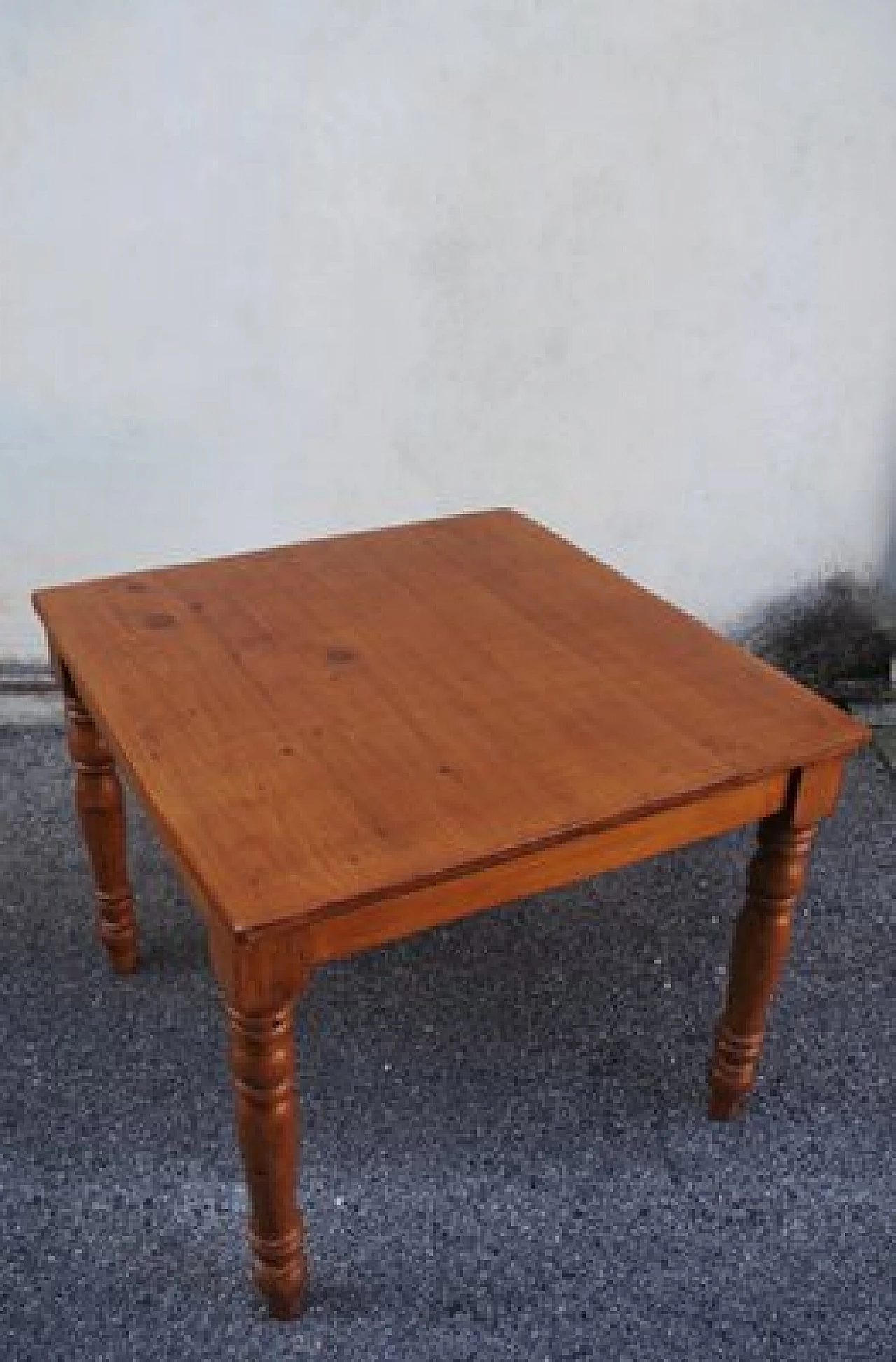 Square fir dining table, 1950s 1406478