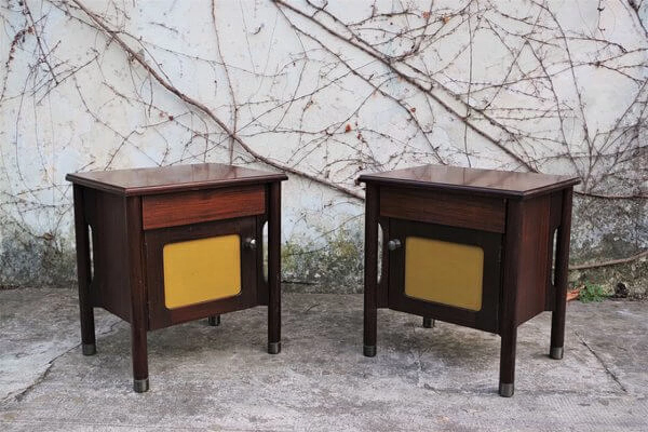 Pair of rosewood bedside tables, 1970s 1406505