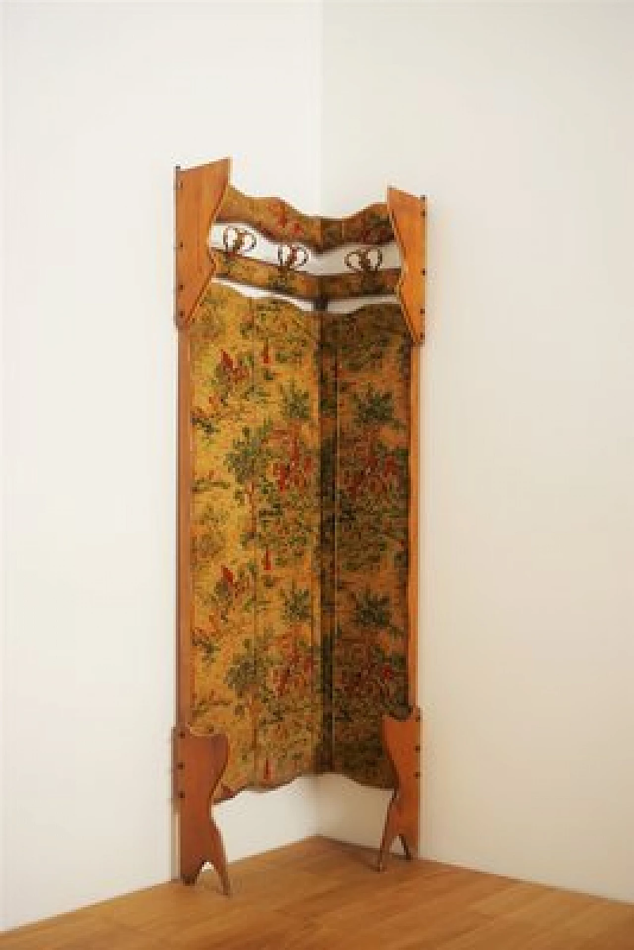 Beech and velvet coat rack, 1950s 1406518