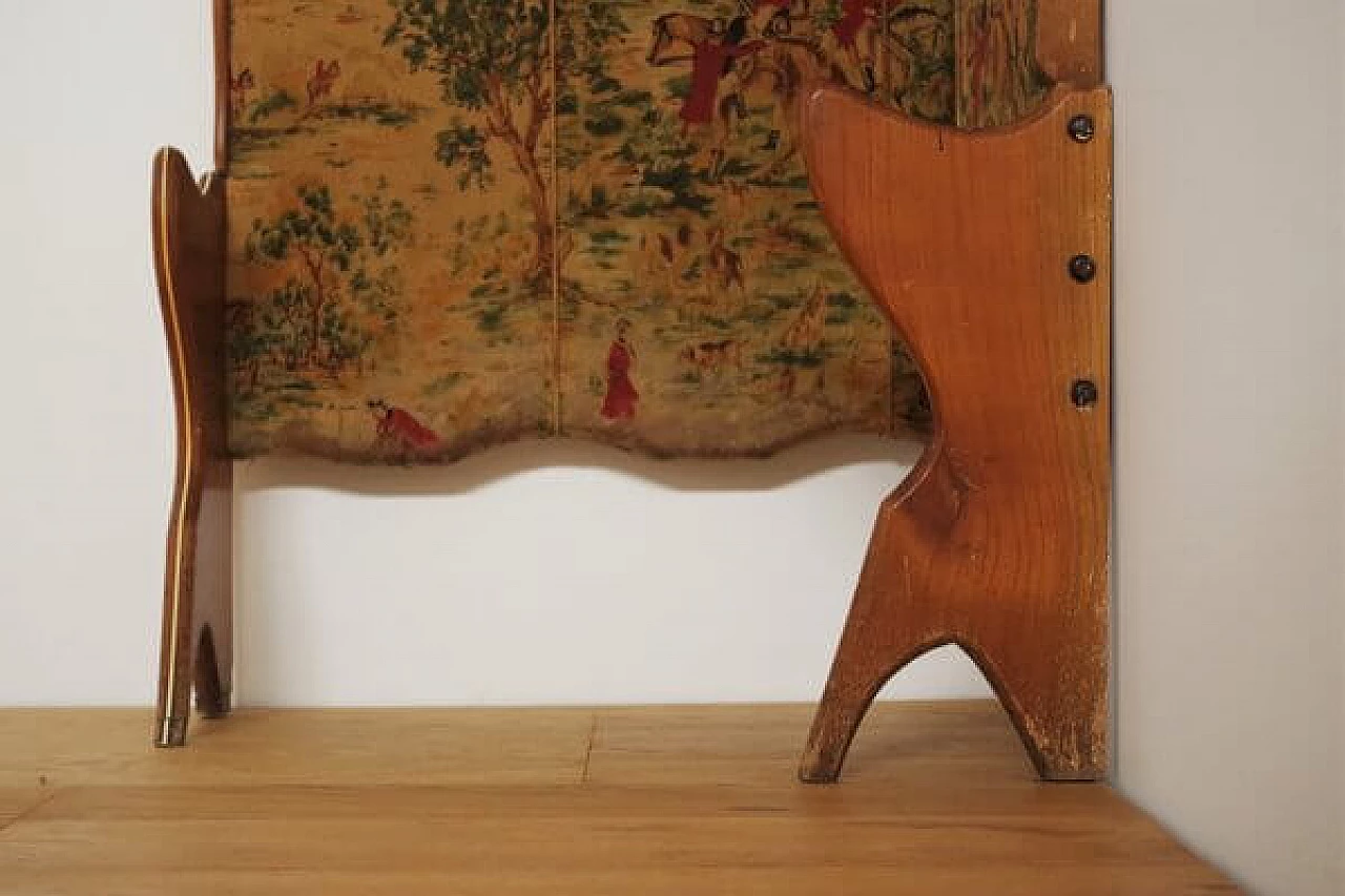 Beech and velvet coat rack, 1950s 1406524