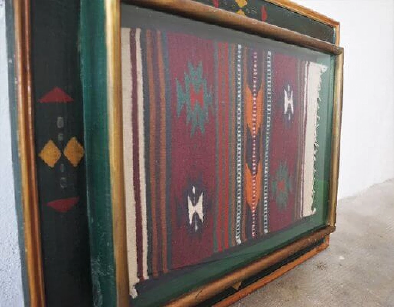 Quadro messicano in legno, anni '90 1406553