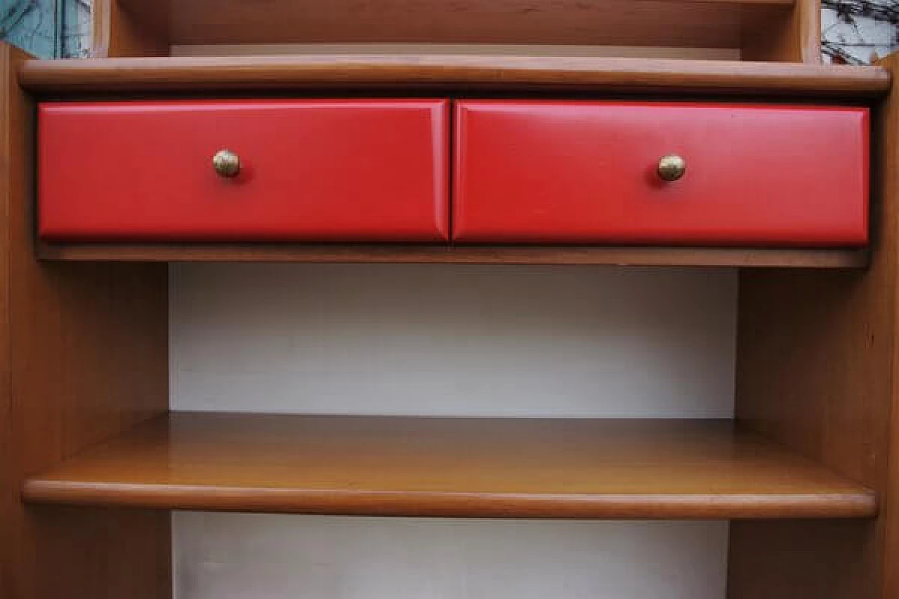 Beech sideboard with mirror and coat rack, 1970s 1406570