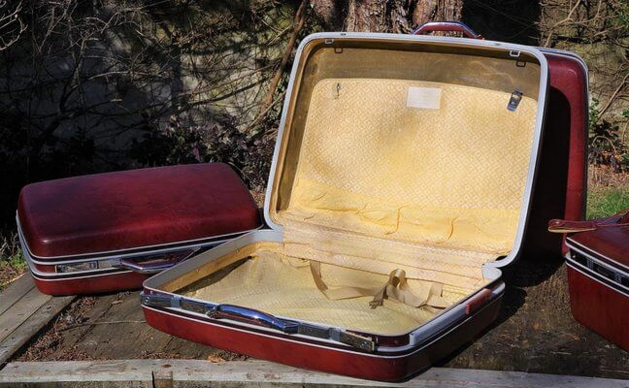 4 Sansonite hard luggage cases, 1970s 1406574