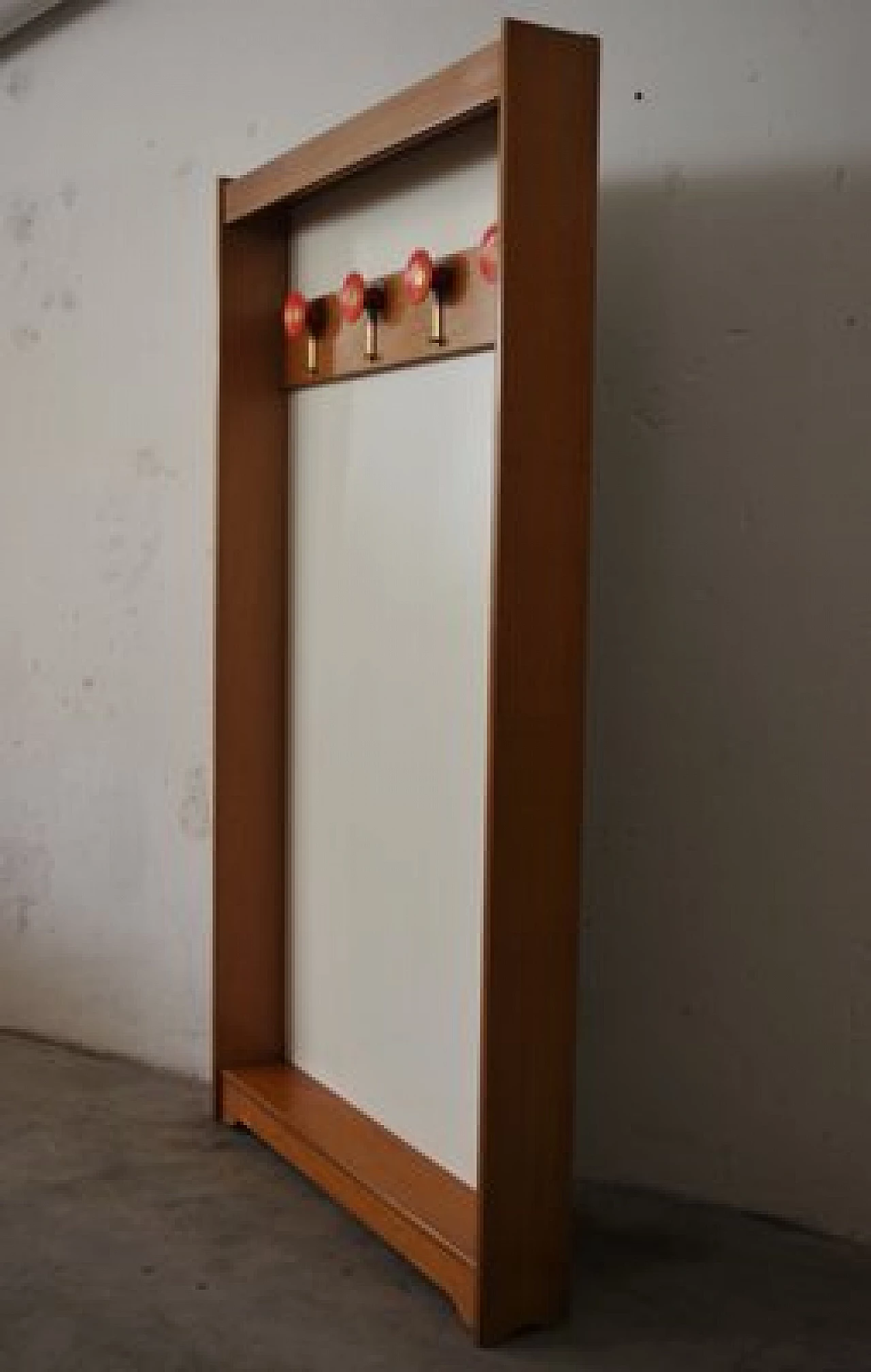 Beech sideboard with mirror and coat rack, 1970s 1406579