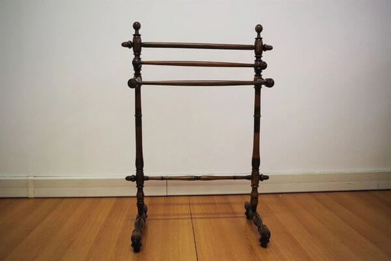 Walnut towel rack, 1930s 1406588