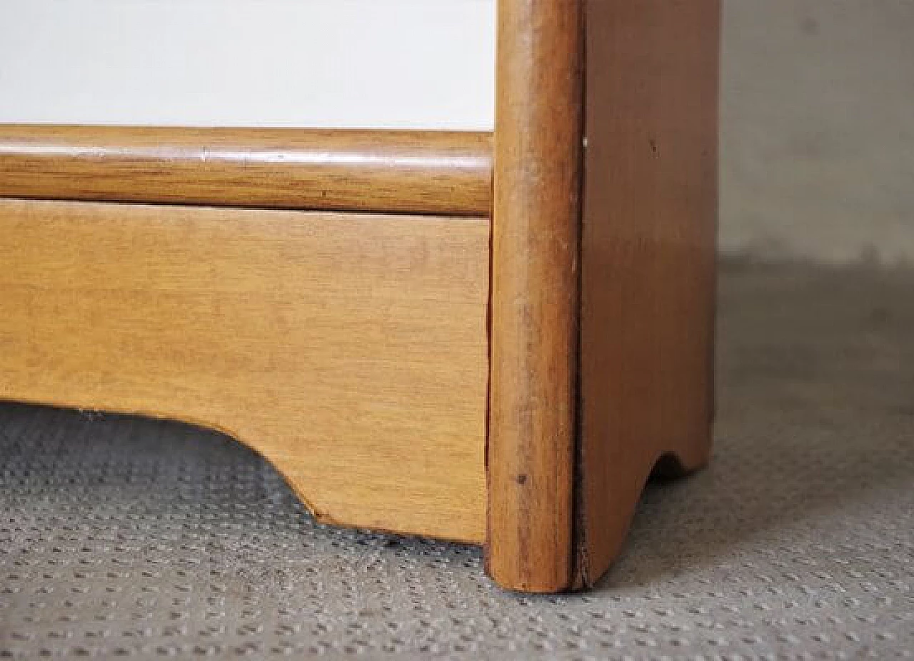 Beech sideboard with mirror and coat rack, 1970s 1406600