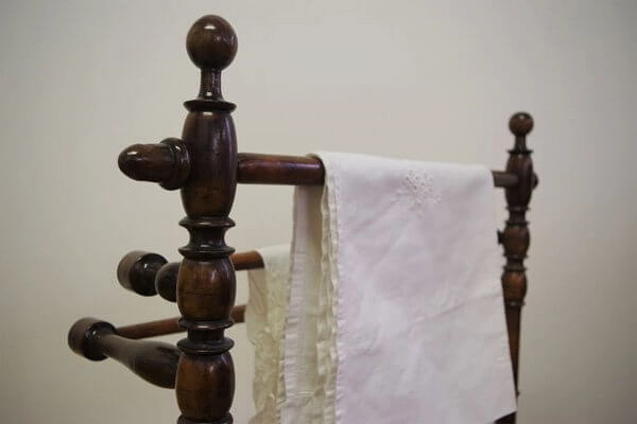 Walnut towel rack, 1930s 1406606