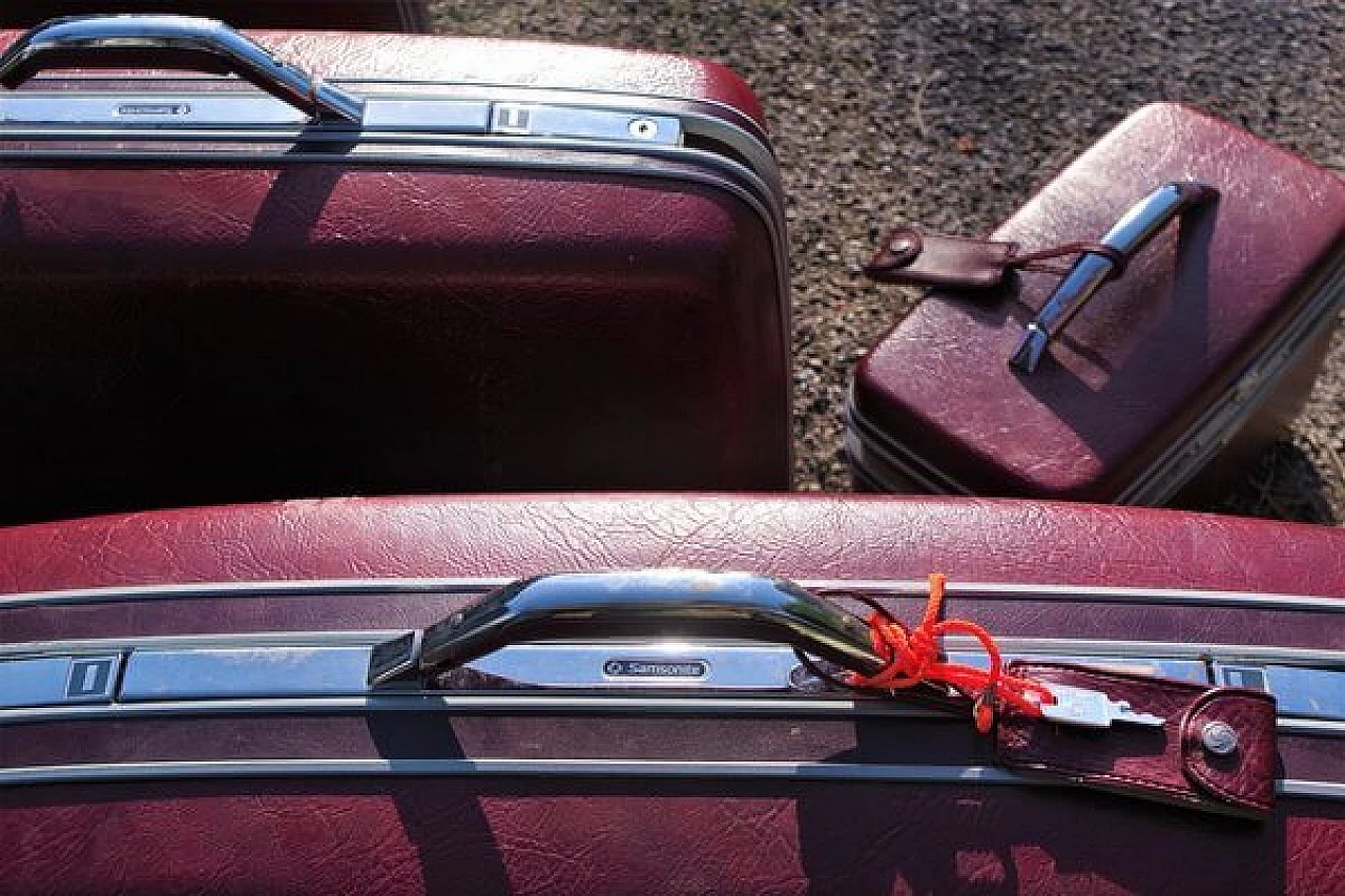 4 Sansonite hard luggage cases, 1970s 1406610